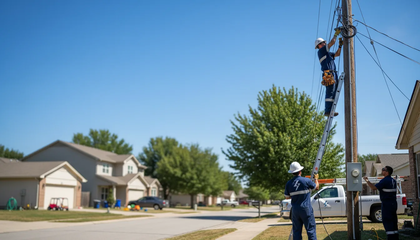 Residential electrician providing installation services in Industry, IL